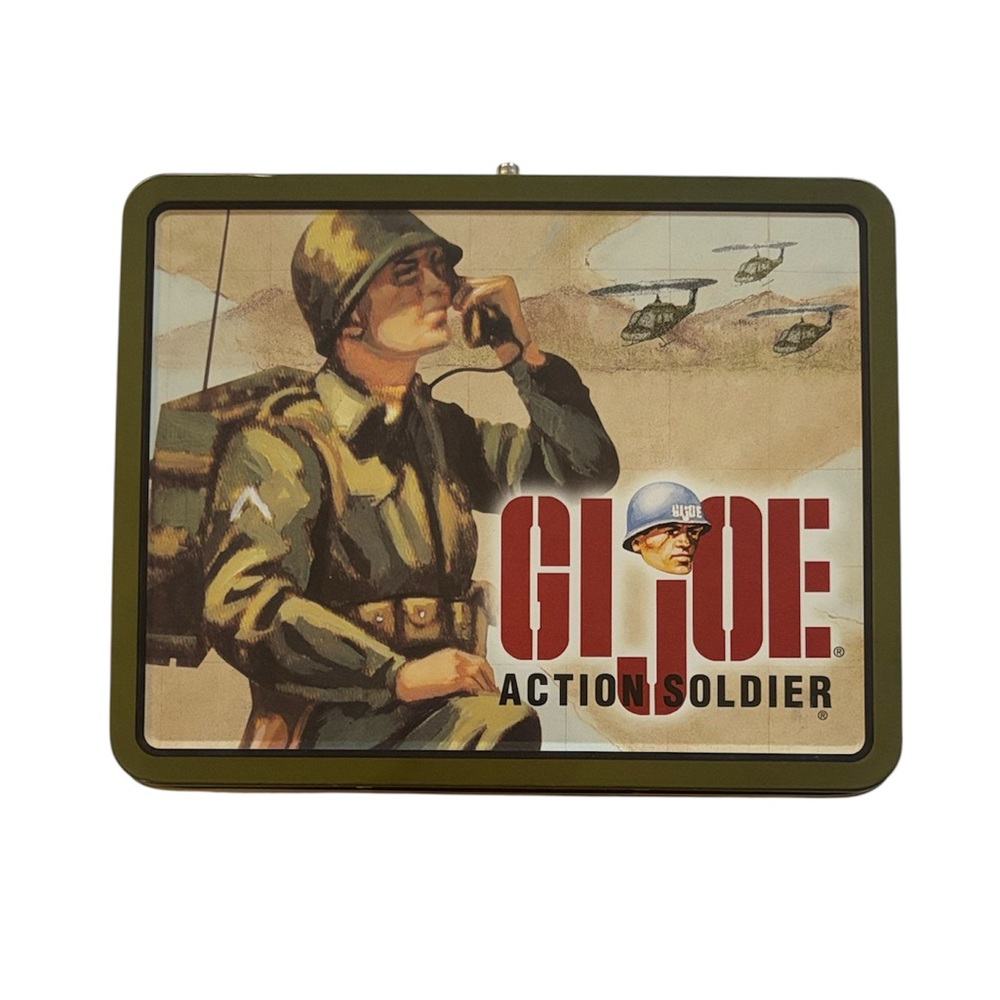 GI Joe | Action Soldier Vintage Lunch Box | Tin Carry Case | Army Military Bin